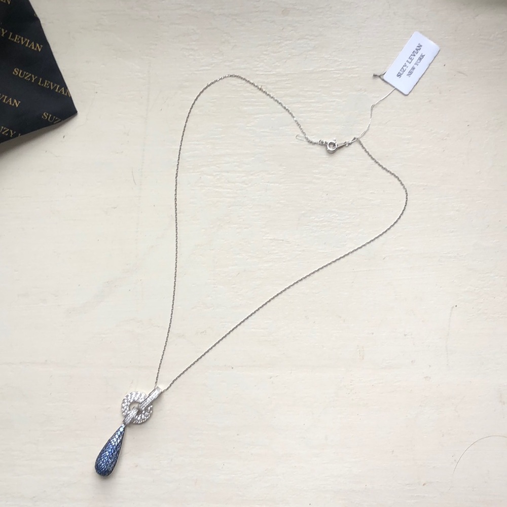Suzy Levian Teardrop Pendant